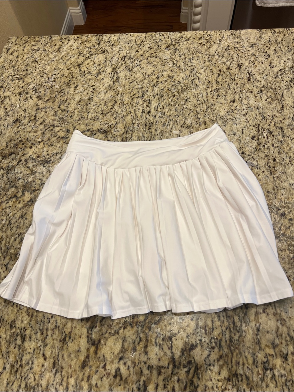 adidas Women's White Pleated Skater Skirt